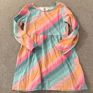 5/$15- Colorful Striped Long Sleeve Dress